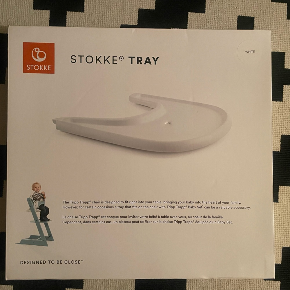 Stokke Tray in white for Tripp Trapp chair